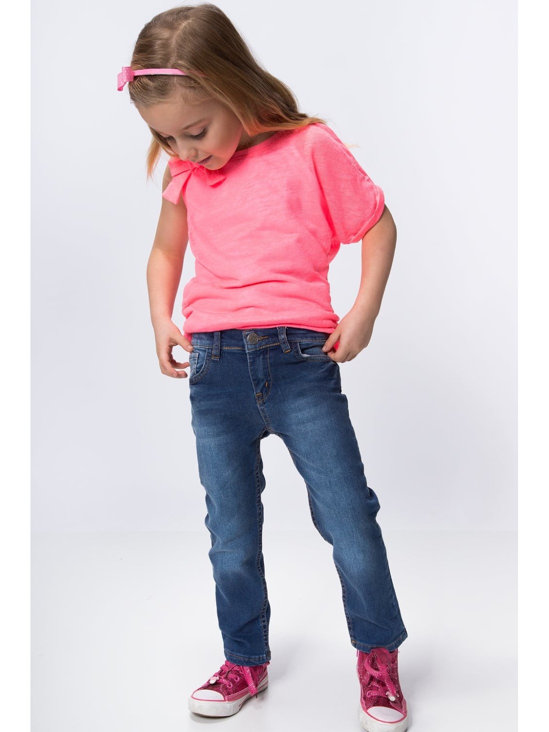 Girls\' denim trousers NDZ514 - Online store - Boutique